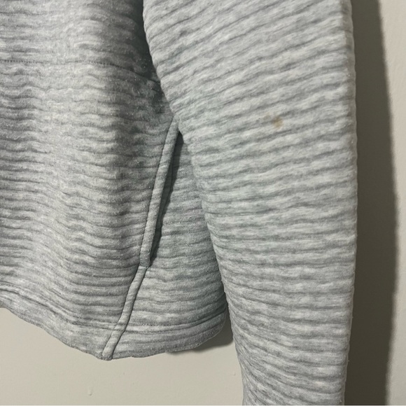 Athleta Half Zip Soft Fleece Pull Over Lightweight Grey Sweater Sz Small - Picture 4 of 6